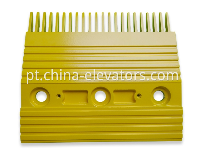DEE1738787 Left Yellow Comb Plate for O&K / KONE Escalators